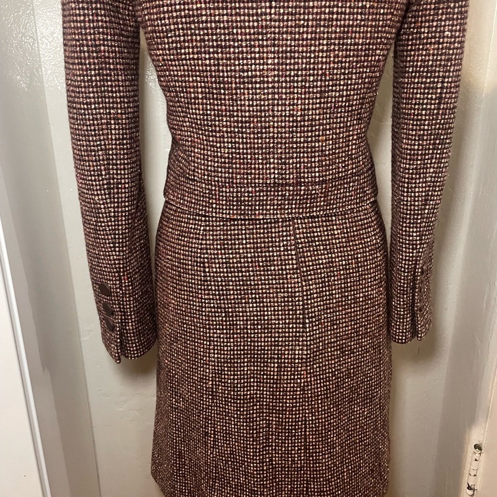 Chanel suit set fall 2001 , cropped jacked high waist shirt size 34 tweed - Picture 17 of 17